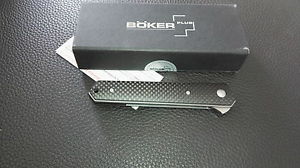 Böker Plus Kwaiken Flipper Carbon Messer VG-10 Stahl Kohlefaser Griff