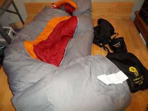 MOUNTAIN HARDWEAR LAMINA - 15 F SLEEPING BAG MUMMY LH ZIP LONG RTL $300