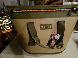 YETI Hopper Two 30 Cooler Leakproof Field Tan/Blaze NEW In Box