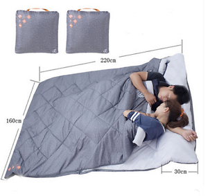 Camping Envelope Sleeping Bag Travel Outdoor Hiking -5°C 220CM*160CM Grey
