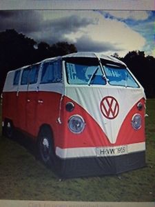 VW Adult Camper Van Tent - Red Volkswagen Split Bay Full Size Type 1 Type 2
