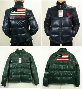 US Polo ASSN USA Bandiera giacca invernale Piumino Tg.46-54