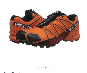 Trail Running Shoes SALOMON SPEEDCROSS 4 ORANGE SIZE 8 BEST SELLER OUTDOORS