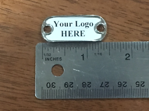 *Custom Made* Mini Dog Tag Charms w/ your logo. 13.75 X 24 perfect for Paracord!