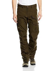 Fjällräven - Pantaloni da uomo TREK King Barents Pro, Verde - Verde oliva scur