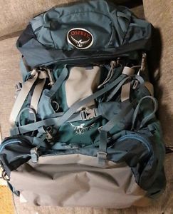 Osprey Ariel 65 Backpacking bag - Women's XS incl REI Rain Cover Deep Sea Blue