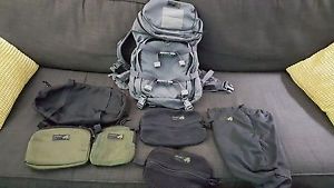 Kifaru X-Ray backpack Wolf Gray - PALS webbing removed w/ accessories made in US