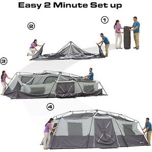 Ozark Trail 20' x 10' x 80" Instant Cabin Tent, Sleeps 12