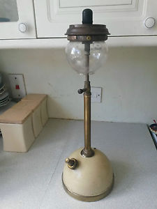 VINTAGE TALL BRASS  TILLEY LAMP -  TL106 - TABLE LAMP -  WITH ONION GLOBE