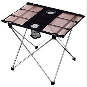 10(Tragbare Camping Klapptisch, ultraleichte Schreibtisch mit Getraenkehalt I8R6