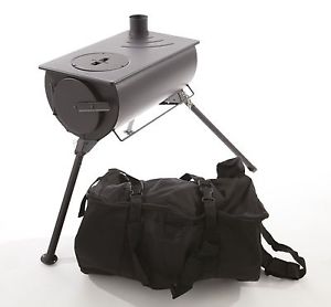 Outbacker® Portable Tent Stove & Spark Arrestor Package + Free Carry Bag