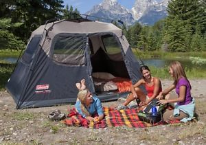 Cabin Tent Outdoor Camping Beach Party 6 Person 2 Bed 1 Minute Setup Canopy Kit