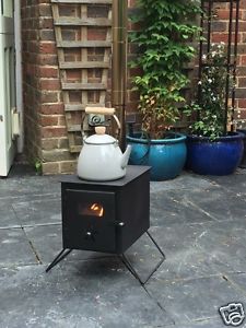 Outbacker® 'Firebox' Portable Camping Bell Tent Stove Log Burner -Free Carry Bag
