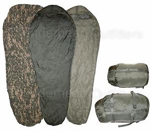 LOOKS NEW 5pc Improved Modular Sleep System ACU IMSS USGI Sleeping Bags w/ Bivy