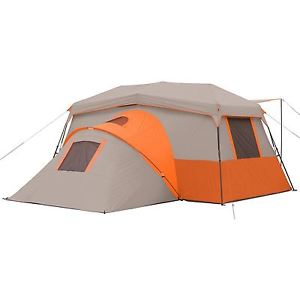 11 Person Instant Cabin Tent Camping Familiy Outdoor Canopy Private Room Orange