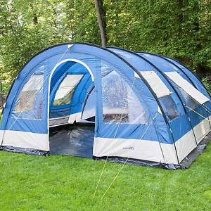 skandika Helsinki 6 Person/Man Family Tent 5000mm Column Tunnel Porch Area New
