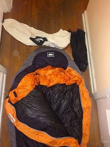 REI Expedition -20 Sleeping Bag 800 700fp Goose Down Long Ultralight Dual Zipper