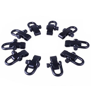 20x(10x U Style Zinc alloy Adjustable Shackle Buckle For Paracord Bracelet M4G2