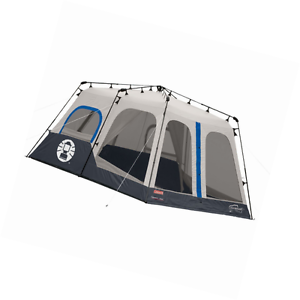 COLEMAN 8-Person 2-Room 14'x10' INSTANT TENT -BLACK ( WATERPROOF VERTICAL WALLS)