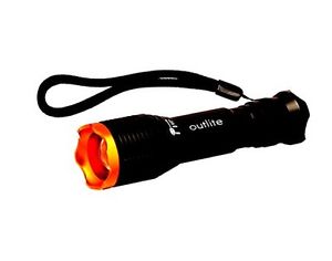 Outlite KC01 LED 900 Lumen Handheld Flashlight, Cree XML T6 5 Mode Adjusta..