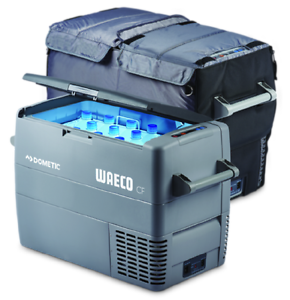 NEW Waeco CF50, 49 litre Portable Fridge/Freezer with Cover, 3 year warranty