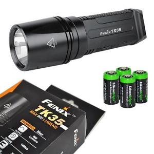 FENIX TK35 XM L2 U2 900 Lumen Tactical LED Flashlight with 4 X EdisonBright...