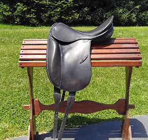 STUBBEN Excalibur monoflap mono flap dressage saddle WOOL 31 18"