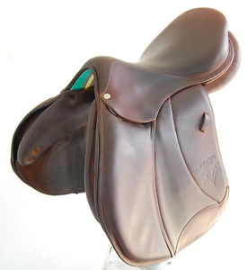 17" VOLTAIRE PB SADDLE (SO22886) VERY GOOD CONDITION, FULL CALF!! - DWC