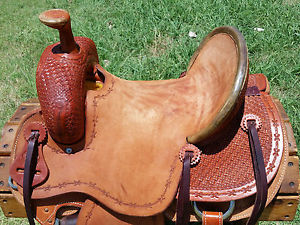 14.5" Johnny Scott Ranch Roping Saddle (Made in Texas)