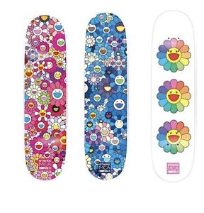 Takashi Murakami X Complexcon 2017 Multi Flower 8.0 Skate Deck Set