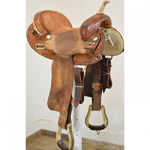 Used 13.5" Circle Y Saddlery Martha Josey Barrel Racing Saddle: U135CIRCLEYMJ