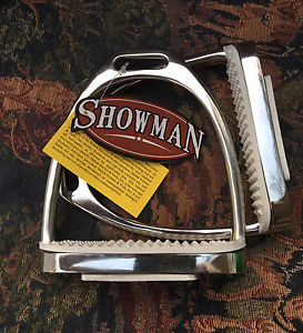 4 3/4" Stainless Steel Irons Stirrups Stirrup w/ Pads English Saddle Free Ship