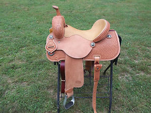 Barrel Saddle/ Custom Cowboy Collection 15 Inch Padded Seat