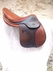 2009 Butet Luxury French Jumping Saddle Gorgeous Brown 17.5" Standard Tree