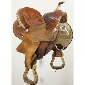 Used 12" Pro Qualifier Gerald Bethune Barrel Racing Saddle Code:U12PROQUAILFIER