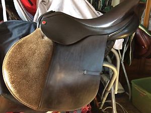 Albion Jumping , Eventing Saddle 18 1/2" Cut Back Pommel VGUsed Condition