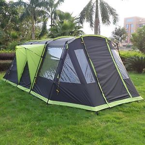 skandika Nordland 4 Person/Man Family Tent Sewn-in Floor Camping Anthrazite New