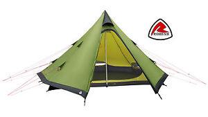 Robens GREEN CONE 4 Person Tipi Tent - Lightweight teepee, bivvy, bivouac