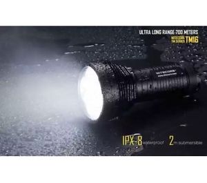 NITCORE TM16 LED SEARCHLIGHT 4000 LUMENS 700M RANGE 5YR WARRANTY BATTERIES FREE