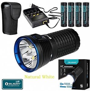 Bundle: Olight X7 Marauder CREE XHP 70 LED 9000 Lumens Flashlight Cool White