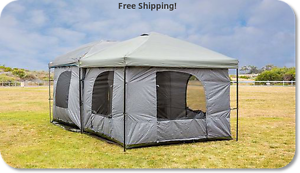 Family Cabin Tent For Camping 8.5 Feet Easy Set Large Standing Room New Tents