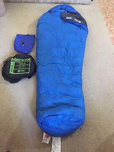 Marmot Helium 15 degree 850 Down Sleeping Bag with  full zipper