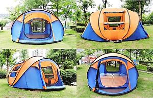 Camping Tent 4 to 5 Person Easy Set Up Tent Travel Portable Ventilation Windows