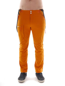 Maloja Pantalon softshell fonctionnel de sport orange PrasinitM. Stretch
