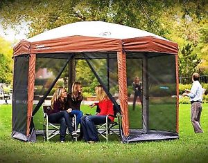 Coleman 12 x 10 Instant Screened Canopy Screen House Camping Tent Shelter Shade