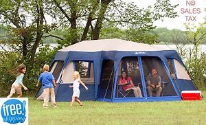 Instant Cabin Tent Camping 12 Person 2 Room Family Screen Large Big Outdoor