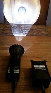 Peak Beam Military Maxabeam MBS 410  Searchlight , Battery, Charger, Cord