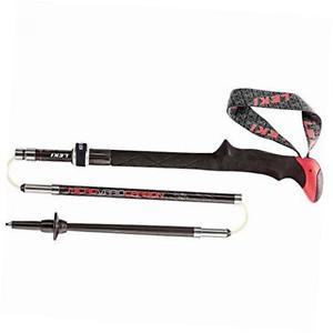 micro vario carbon walking poles one size black red
