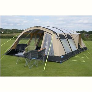 Kampa Studland 8 Classic Air beige Familienzelt Tunnelzelt Aufblasbares Zelt