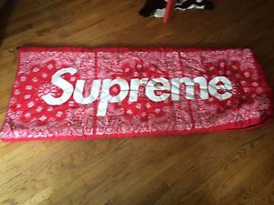 Red Supreme Paisly Sleeping Bag